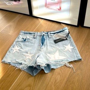 BLANKNYC high rise size 26 light denim shorts